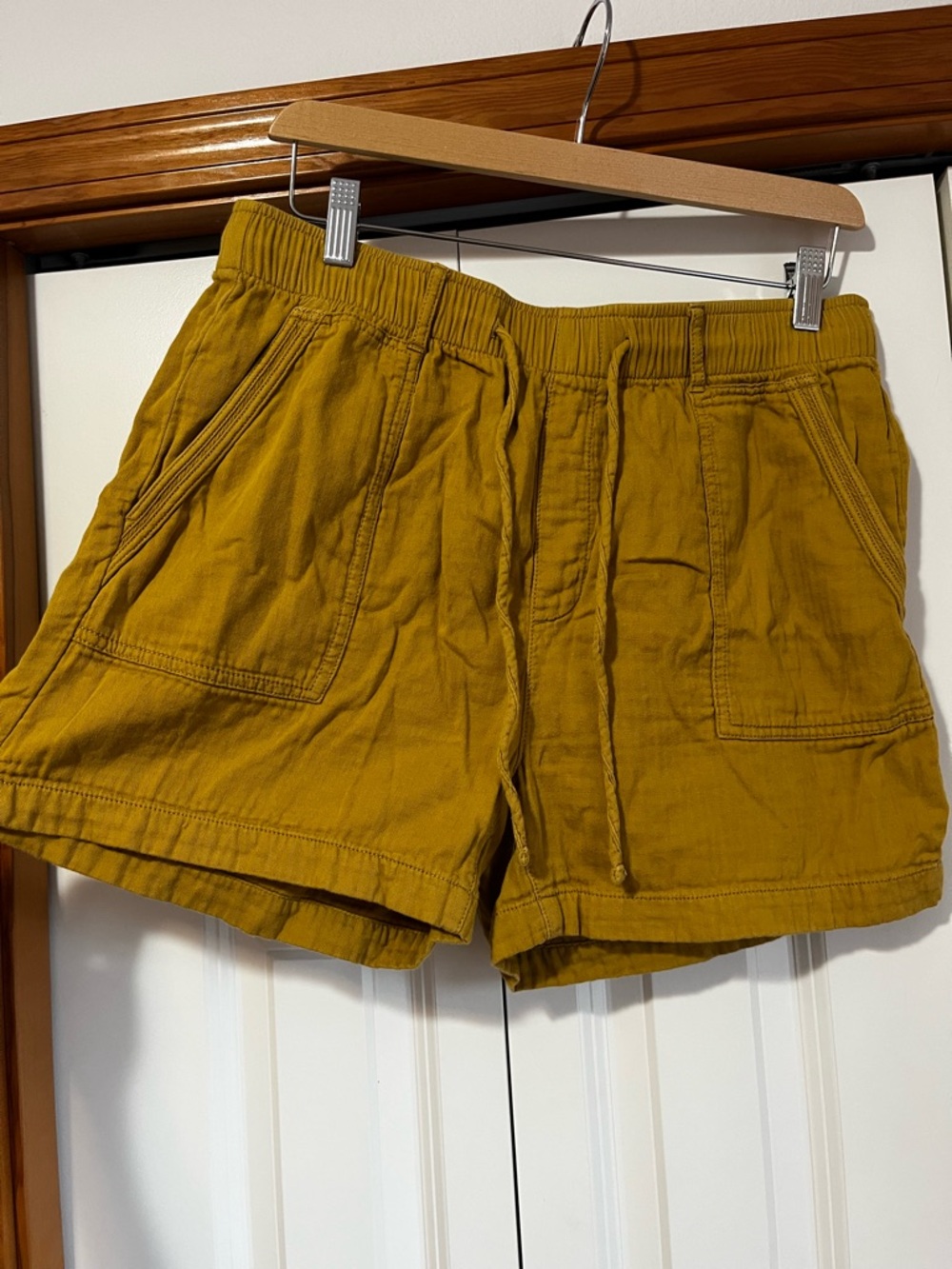 Old Navy Mustard Drawstring Waist Shorts